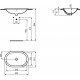 Ideal standard Connect Oval įmontuojamas praustuvas 62X41 cm