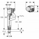 Geberit Type 290-360 WC bakelio mechanizmai