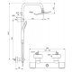 Душевая стойка Ideal STANDARD IdealRain Evo Round