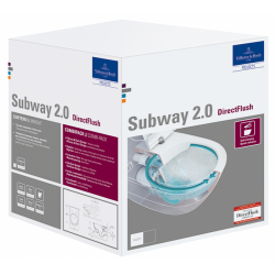 Подвесной туолет SUBWAY 2.0 Rimless с крышкой Soft-Close Slim