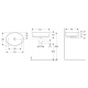 VariForm раковина настольная 55х40 см без отверствия для смесителя