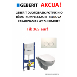 Duofix Basic ir Selnova pakabinamo WC akcija