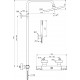 Ideal Standard Idealrain termostatinė dušo sistema Idealrain su 300 mm dušo galva, matinė juoda