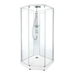 Ifö Showerama 10-5 Comfort dušo kabina (dušo boksas) 90x90 cm, baltais profiliais