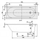 Villeroy&Boch Oberon vonia 170x75 cm