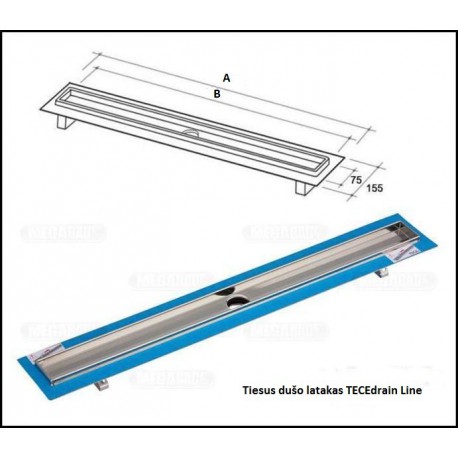 TECEdrainline 4 in 1 dušo latakas