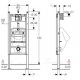 DuofixBasic pisuaro montavimo rėmo H112-130 techniniai duomenys