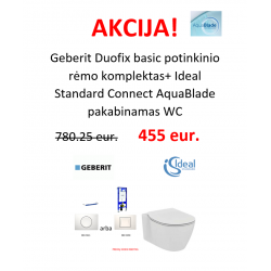 AKCIJA! Geberit potinkinio rėmo ir Ideal Standard klozeto komplektas
