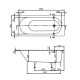Villeroy&Boch Oberon vonia 170x75 cm