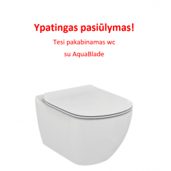 Ypatingas pasiūlymas! TESI pakabinamas WC su Aquablade sistema