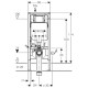 Duofix WC montavimo elementas 8cm